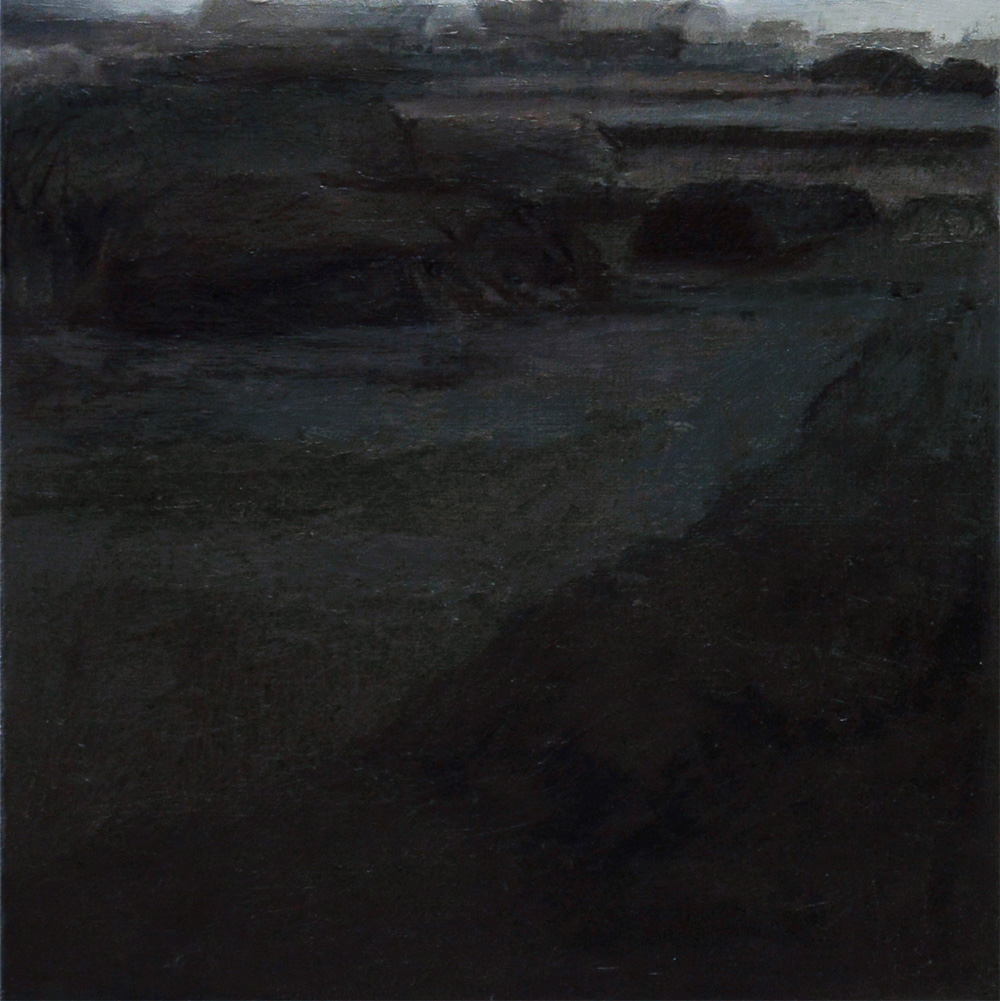 herinnerd landschap (2) | 2014 | olieverf/linnen | 30 x 30 cm